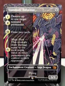summon: bahamut borderless Non Foil - Image 1