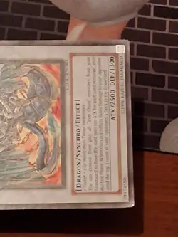 Yugioh Iron Chain Dragon - CSOC-EN040 - Unlimited Ed Rare Played - Image 4