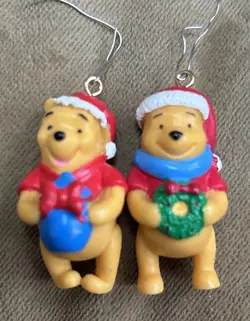 VTG Winnie the Pooh Lot of 6 Ornaments Pooh,Tigger, Eeyore, Piglet Disney - Image 2