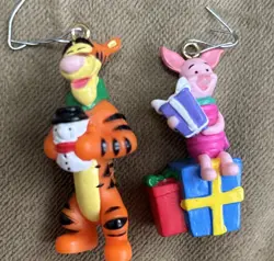 VTG Winnie the Pooh Lot of 6 Ornaments Pooh,Tigger, Eeyore, Piglet Disney - Image 4