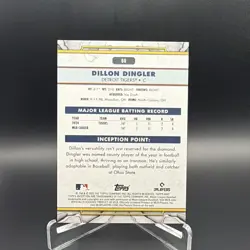 Topps Inception 2025 Dillon Dingler Detroit Tigers Rookie #60 - Image 2