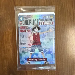 Monkey D. Luffy One Piece US Voyage College Basketball Promo P-055 Card - Image 1