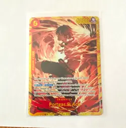 Bandai One Piece CCG Portgas.D.Ace OP02-013 OP02 Alt Art Foil SR English - Image 1