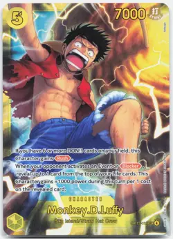 Monkey.D.Luffy - OP15-119 Adventure On Kami's Island SEC One Piece - NM - Image 1