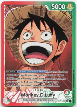 Monkey.D.Luffy Alternate Art - OP13-001 Carrying On His Will L One Piece NM/MINT - Image 1