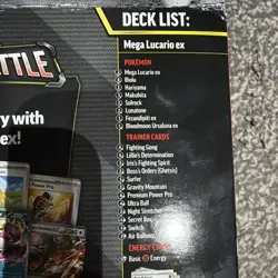 Pokemon TCG League Battle Deck Mega Lucario ex 60-Card Deck English 2024 - Image 3