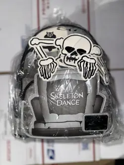 Disney Parks The Skeleton Dance Glow-in-the Dark Loungefly Backpack nwt/package - Image 1