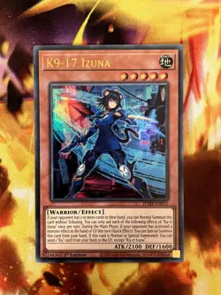 Yu-Gi-Oh! TCG K9-17 Izuna Ultra Rare JUSH JUSH-EN031 - Image 1