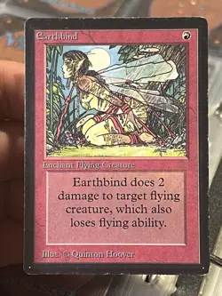 Earthbind - Limited Edition Beta MTG Magic The Gathering LP - Image 1