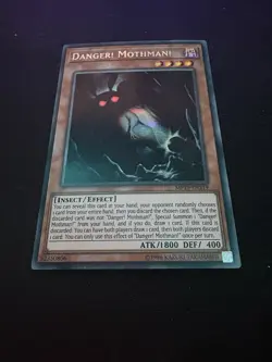 Yu-Gi-Oh MP19-EN219 Danger! Mothman 1st Edition Secret Rare Card NM Condition - Image 1
