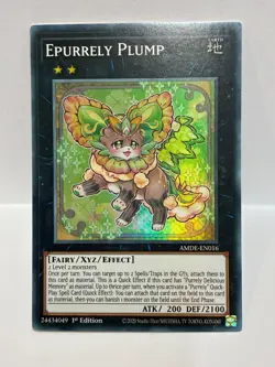 2020..Yu Gi Oh!..COLLECTABLE CARD.. EPURRELY PLUMP - Image 1