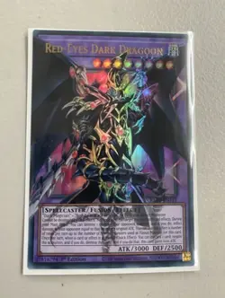 YUGIOH RA05-EN141 Red-Eyes Dark Dragoon OVERFRAME Full Art Ultra Rare 1st Ed NM - Image 1