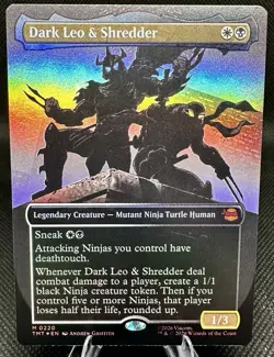 [MTG]Dark Leo & Shredder (Borderless) - Teenage Mutant Ninja Turtles - 220 - NM - Image 1