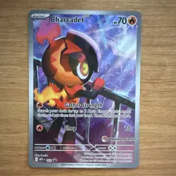 Pokemon TCG Charcadet 022 Pokemon Center Promo Stamp Holo 70 HP Basic Eng - Image 1