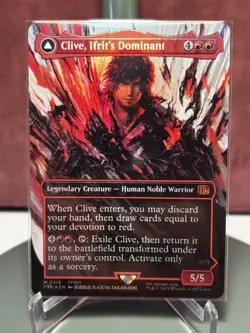 Clive Ifrit's Dominant/Ifrit Warden of Inferno (Borderless) FOIL * Final Fantasy - Image 1