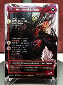 Clive Ifrit's Dominant/Ifrit Warden of Inferno (Borderless) FOIL * Final Fantasy - Image 2