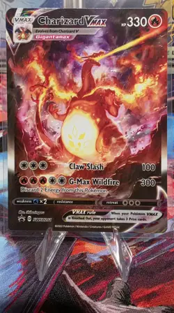 Pokemon TCG Charizard VMAX SWSH261 Sword & Shield Promo Holo Card NM/M Condition - Image 1