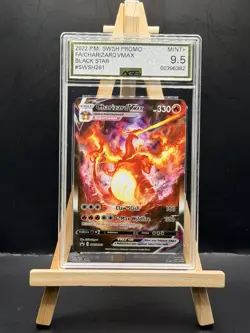 Pokemon TCG Charizard VMAX Sword & Shield Swsh261 Holo Promo AGS 9.5 - Image 1
