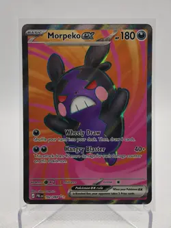 Morpeko Ex 102/084 Ultra Rare Holo ME05: Pitch Black Pokemon TCG - Image 1