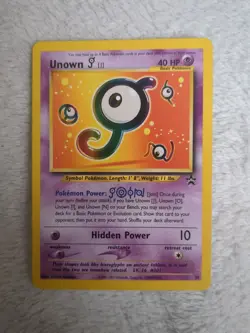 Vintage Pokemon TCG - Black Star Promo - Unown [J] 38/53 Regular - Image 1
