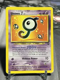 Unown J WOTC Promo 38 (DMG) - Black Star Promo - Pokemon TCG - Image 1