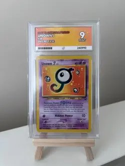 Pokemon TCG Unown J Black Star Promo Card 38 Ace Graded 9 - Image 1