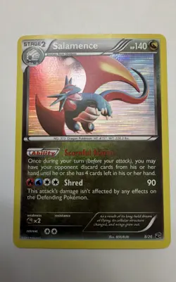 Salamence 8/20 Holo Rare Dragon Vault 2012 Pokemon Card NM - Image 1
