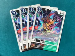 Ryudamon BT24-054 Playset Time Stranger Digimon Card Game x4 - Image 1