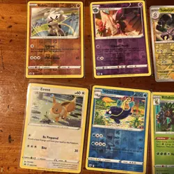 500+ Pokemon TCG English Card Lot Mixed Sets Approx 50 Sleeved V ex Holo - Image 2