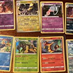 500+ Pokemon TCG English Card Lot Mixed Sets Approx 50 Sleeved V ex Holo - Image 3