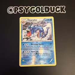 POKEMON GYARADOS REVERSE HOLO CARD 20/98 C30 - Image 1