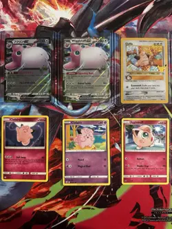Pokemon Clefairy Jigglypuff Wigglytuff ex Lot 6 Cards Vintage Cleffa Japanese - Image 1