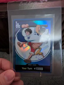 2026 ONE PIECE LOS ANGELES DODGERS MONKEY D LUFFY DON CARD PROMO 7/2/26 IN HAND! - Image 1