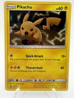 Pokemon Card Sun & Moon Promo Pikachu SM227 Holo - Image 2