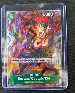 Bandai One Piece Card Game Eustass "Captain" Kid P-067 Winner Holo English - Image 1