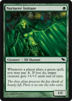 Nurturer Initiate -Foil Medium Play MTG Shadowmoor - Image 1