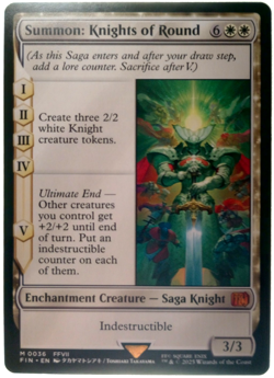 MTG - Summon: Knights of Round - Final Fantasy - M 0036 - FIN - FFVII - Image 1