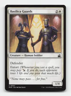 Basilica Guards 7 Common Ravnica Remastered Magic: The Gathering Near Mint - Image 1