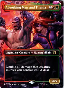 Absorbing Man and Titania (Borderless) R Commander: Marvel Super Heroes 510 NM - Image 1