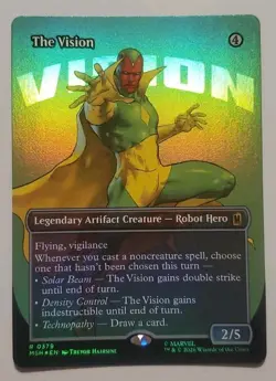 MTG: The Vision (Borderless) Marvel Super Heroes Foil - Image 1