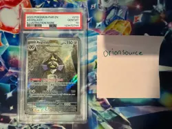 2023 POKEMON PAR EN-PARADOX RIFT ILLUSTRATION RARE #210 AEGISLASH PSA 10 - Image 3