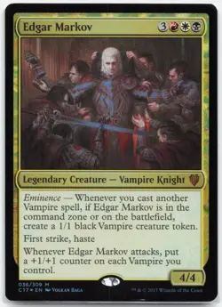 Edgar Markov - 036/309 Commander 2017 Mythic Foil Magic - NM/LP - Image 1