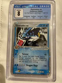 Gyarados EX 109/112 Ultra Rare Fire Red & Leaf Green Pokemon | CGC 8 NM/Mint - Image 1