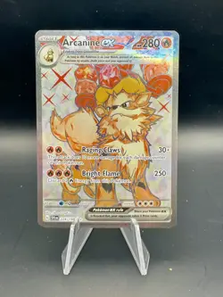 Pokemon Arcanine ex 224/198 SV01 Scarlet & Violet Full Art Ultra Rare Holo *mint - Image 1