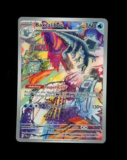 2023 Pokemon PALDEA EVOLVED IR BAXCALIBUR ILLUSTRATION RARE HOLO 210/193 NM! - Image 1