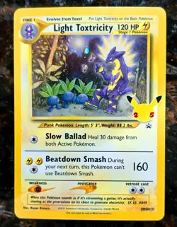Pokemon Light Toxtricity SWSH137 Black Star Promos Stamped Celebrations Holo - Image 1