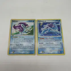Suicune 030 Holo Black Star Promo Pokemon Card 2005 & Suicine 19/132 2007 - Image 1