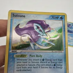 Suicune 030 Holo Black Star Promo Pokemon Card 2005 & Suicine 19/132 2007 - Image 3