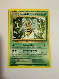 BEEDRILL 7/108 RARE EVOLUTIONS POKEMON NM - Image 1