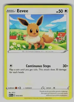 Eevee 013/015 Promo McDonald's Promos 2024 Pokemon Near Mint - Image 1